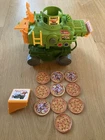 Vintage TMNT Teenage Mutant Ninja Turtles Vehicle 1989 Pizza Thrower Toy Vehicle