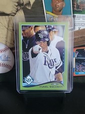 2014 Topps #184 Yunel Escobar Green Border Parallel Tampa Bay Rays 🔥