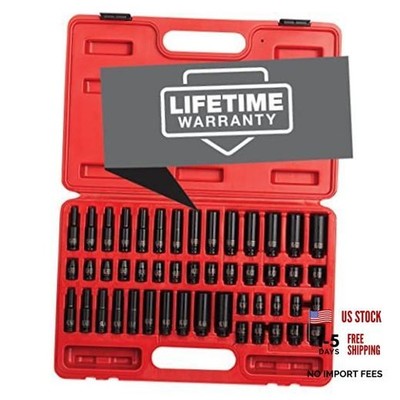 SUNEX TOOLS 1848 1/4'' Drive Master Impact Socket Set - 48 SAE & Metric