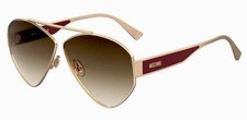 MOSCHINO Sunglasses MOS084/S 09Q/HA Gold Brown Gradient Lens Aviator