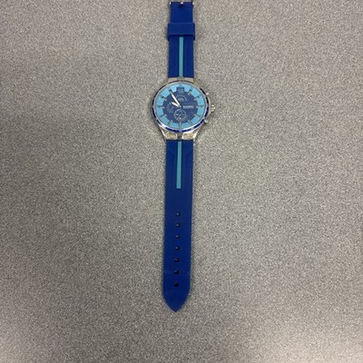 Vintage ATLAS FOR MEN WATCH - blue NEW With Plastic Covers Front And Back