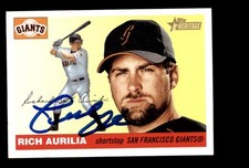 Signed Baseball Card Auto 2004 Topps Heritage #194 Rich Aurilia Giants