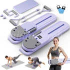 Portable Split Ab Board with Resistance Bands - Pilates Toning Machine Board LCD