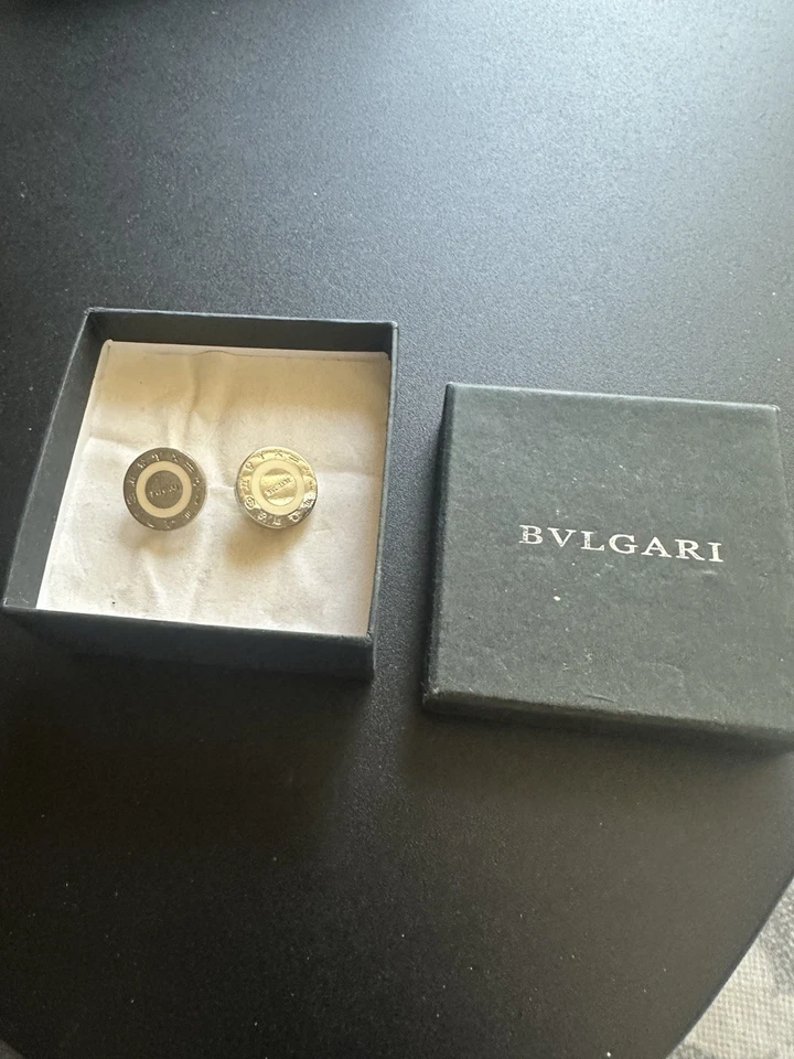 Bulgari Bvlgari Cuff Links in Sterling Silver - Image 2 of 3