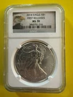 2014 Silver Eagle  S$1 DOLLAR FIRST RELEASES NGC Rated 🔥  MS 70 🔥