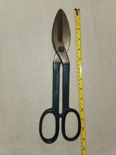 Vintage Klein Tools 1106 Tin Snips 13" USA NOS Rare Straight Tinner Snips