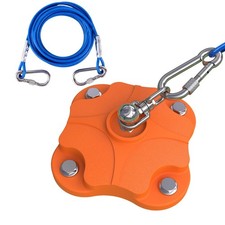 Heavy Duty Dog Tie Out Stake with 20ft Cable - 200LB Capacity, 2x360  Anti-