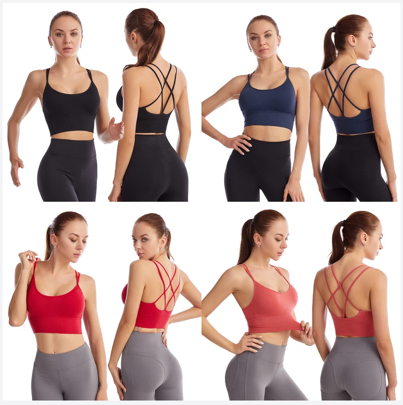 23XL Plus Size Compression Sport Bra For Women Sportswear Soft Seamless Bralette - Image 2 of 4