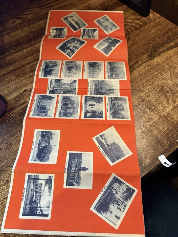 Mapa guía de la ciudad de Marion Indiana 1942 - Historia local de la Segunda Guerra Mundial - Departamento de Ingeniería Foto 3 de 4