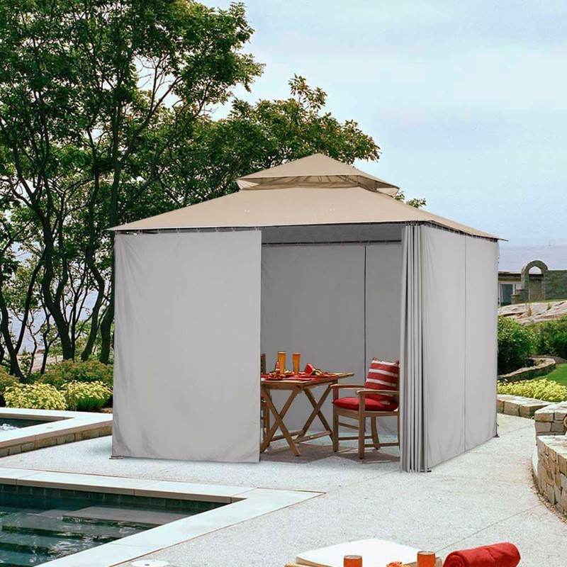 Universal 10x6.5' Replacement Privacy Side Wall Panel Curtain for 10x10ft Canopy