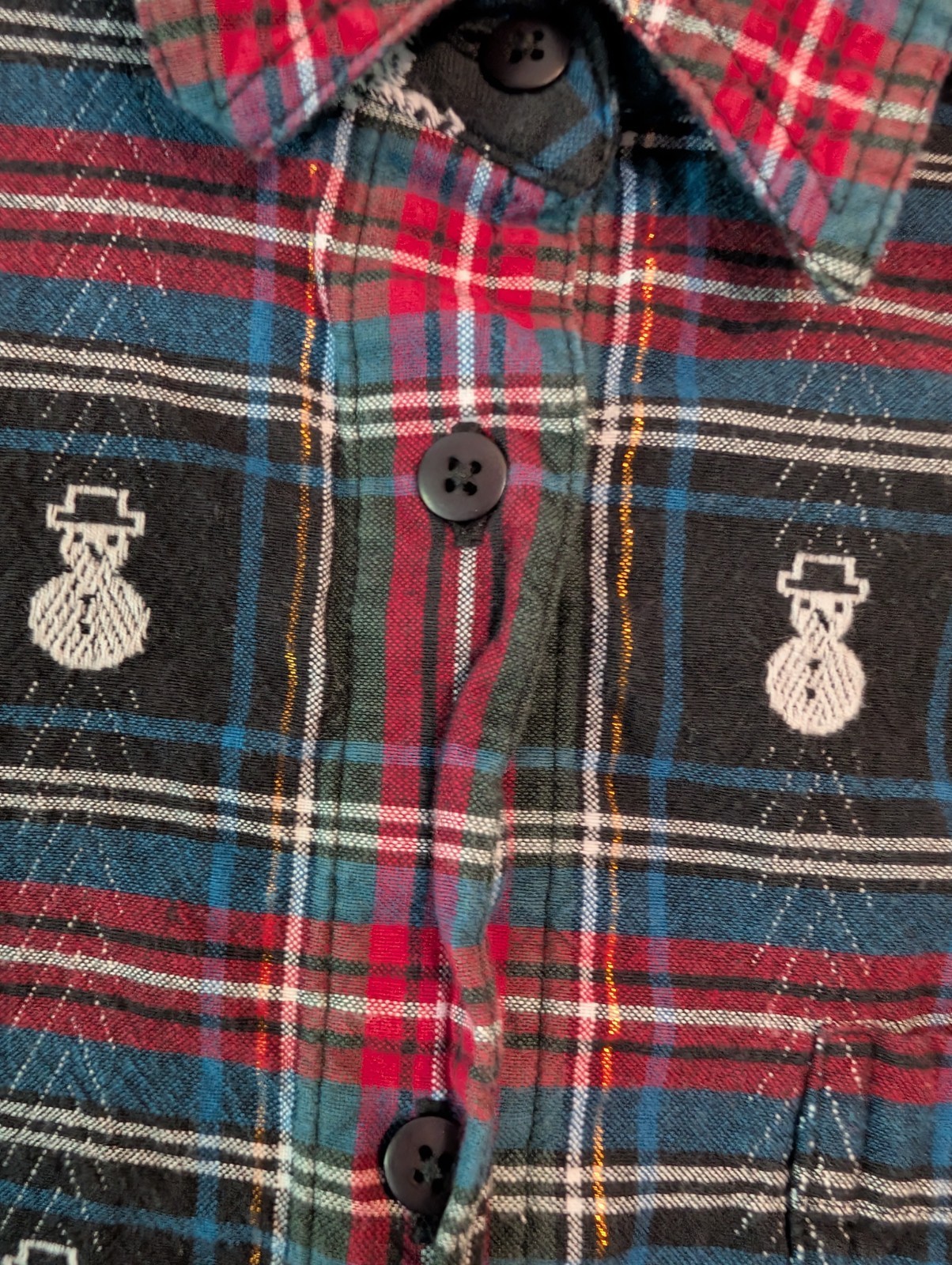 Vintage Classic Elements Medium Button Up Snowman… - image 5