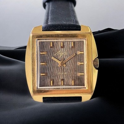 Rare Soviet USSR Gilded Vintage watch LUCH Ultra Slims 23 jewerly