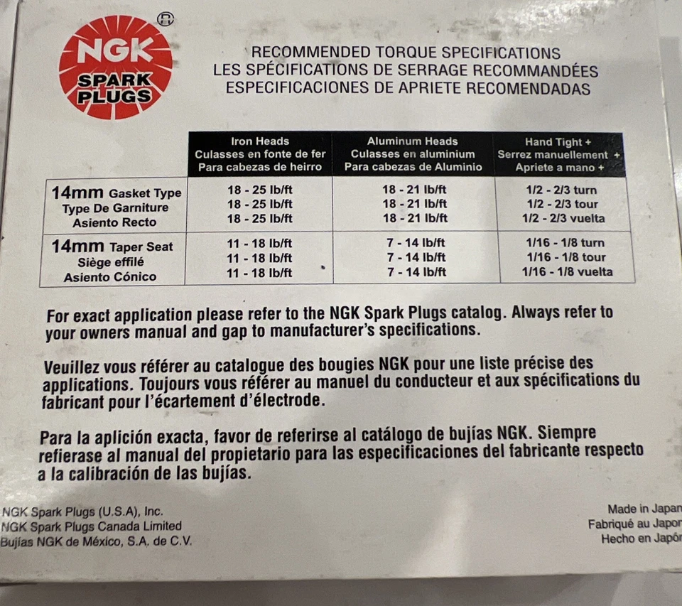 Juego de 4 bujías NGK 2288 12129064619 Foto 3 de 4