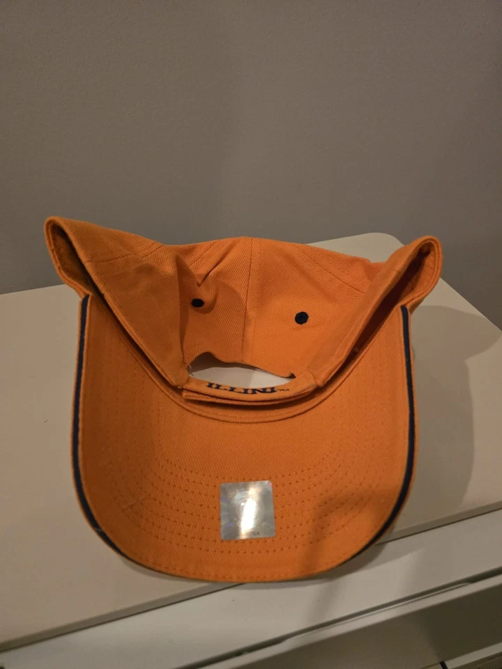 Illinois Illini Hat Adjustable NCAA Fighting Illini Logo Orange  - Image 2 of 2