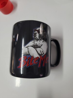 Big Dogs  ''Bite Me''  large coffee mug  2002 4.5'' W x 5'' T 24 ounces