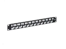 PATCH PANEL, BLANK, EZ, 24-PORT, 1 RMS By ICC