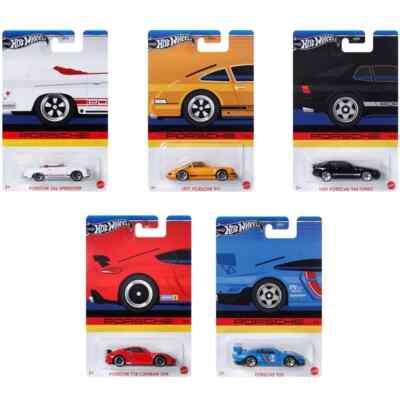 Porsche Set Wal Mart - 5 Car Mix  Cayman 911 935 944 356 ** Hot Wheels 979G 1:64