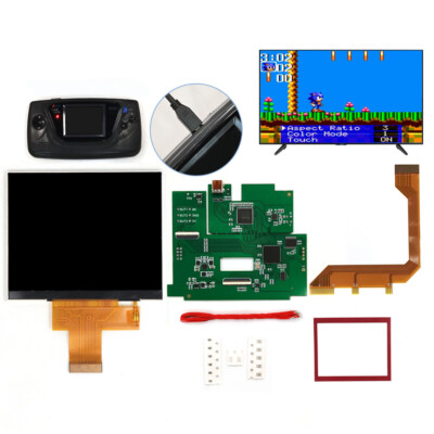 Hight Light IPS LCD Screen Brightness Display HDMI Output Mod For SEGA Game Gear