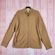 Ll Bean Mens Full Zip Sweater Sz Large Full Zip Jacket 