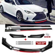 For LEXUS IS200T IS250 IS300 Front Bumper Lip Spoiler Splitter Side Skirt Body K