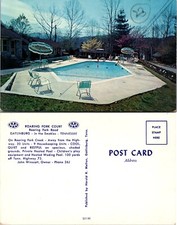Roaring Fork Court Pool Gatlinburg Tennessee TN Postcard