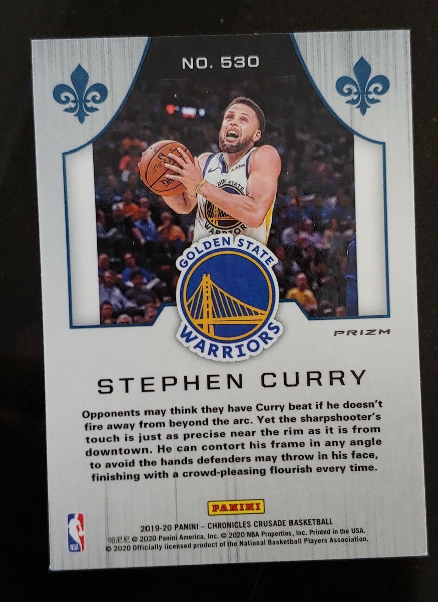 🏀19-20 Panini Chronicles Crusade Stephen Curry Silver Prizm 🏀19-20 Panini Chronicles Crusade Stephen Curry Silver Prizm