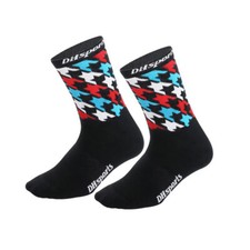 Calze Ciclismo Equitazione Strada Bici Bici Sport Calze Atletiche XC MTB BMX Nero