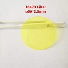 50x2.0mm 470nm Golden Yellow Filter Glass JB470 GG455 475nm 