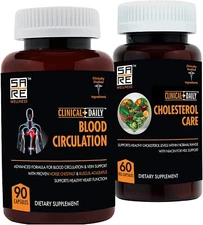 CLINICAL DAILY Blood Circulation + Cholesterol Lowering Supplement 30 Day Bundle