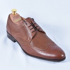Chaussures Pour Hommes Marron Budapester Cognac Business Neu En Cuir 41 42 43