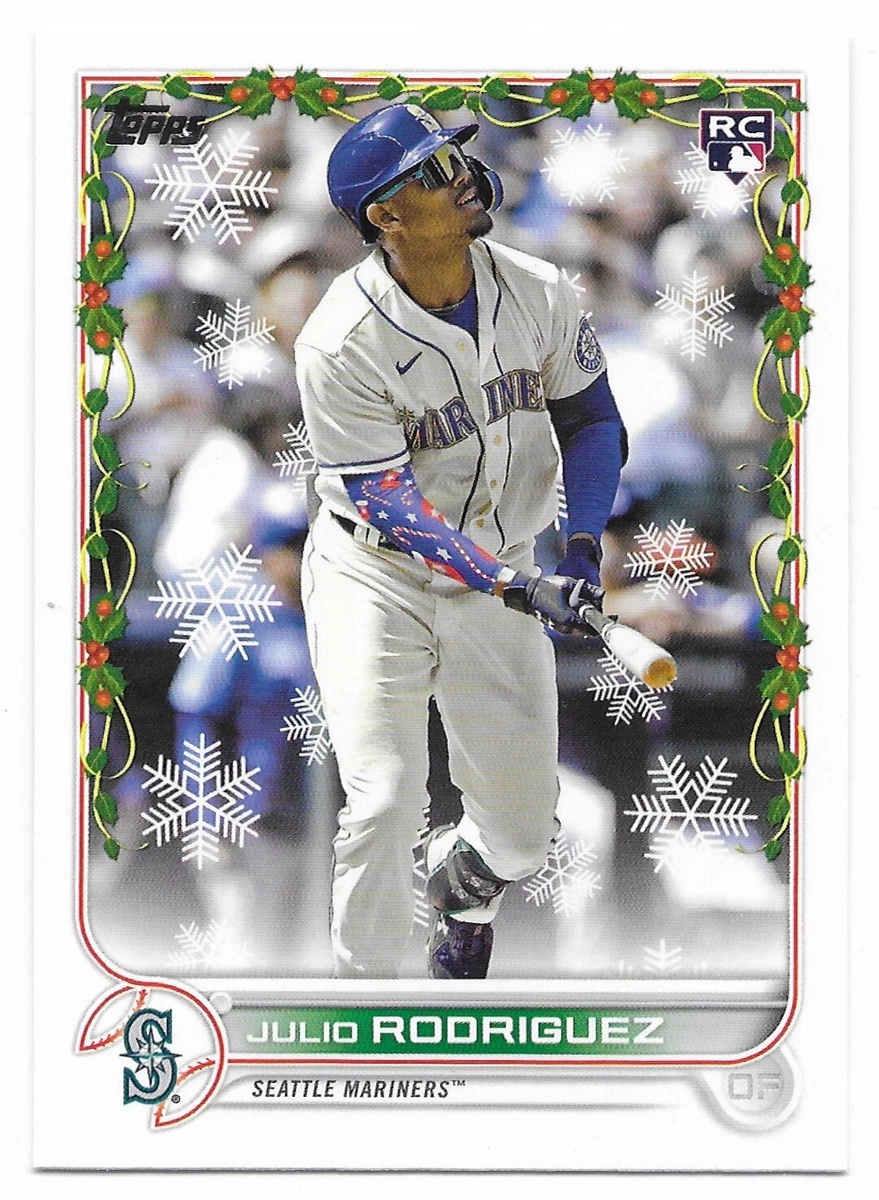 2022 Topps Holiday Holiday Variation Short Print Julio Rodriguez (HW44) RC SP