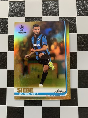 2018-19 Topps Chrome UCL Siebe Schrijvers Gold /50 Club Brugge