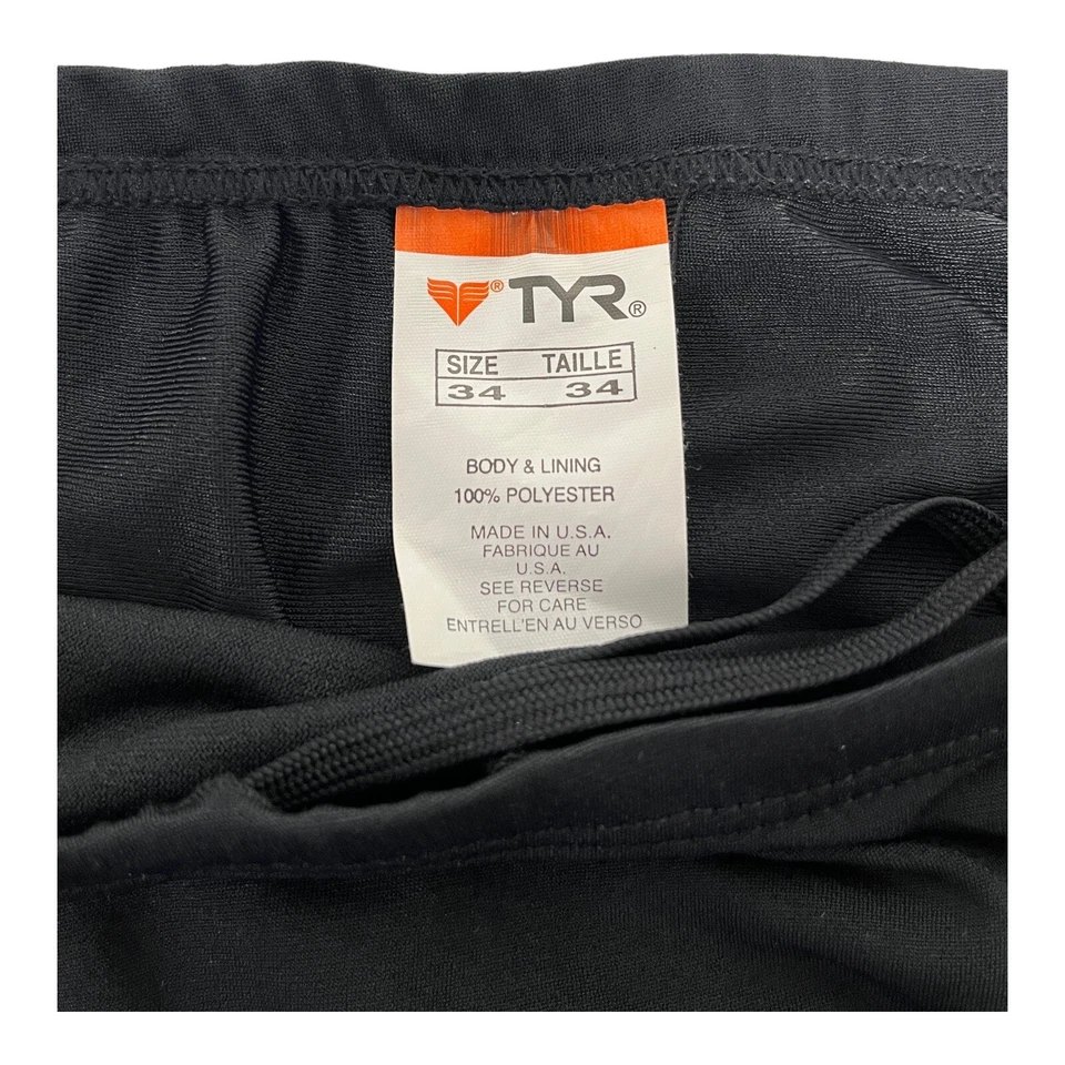 TYR GOLD Splice Swim Brief Racer Swimsuit NWT Made in the USA - 38 NEW TAGS - Image 3 of 4