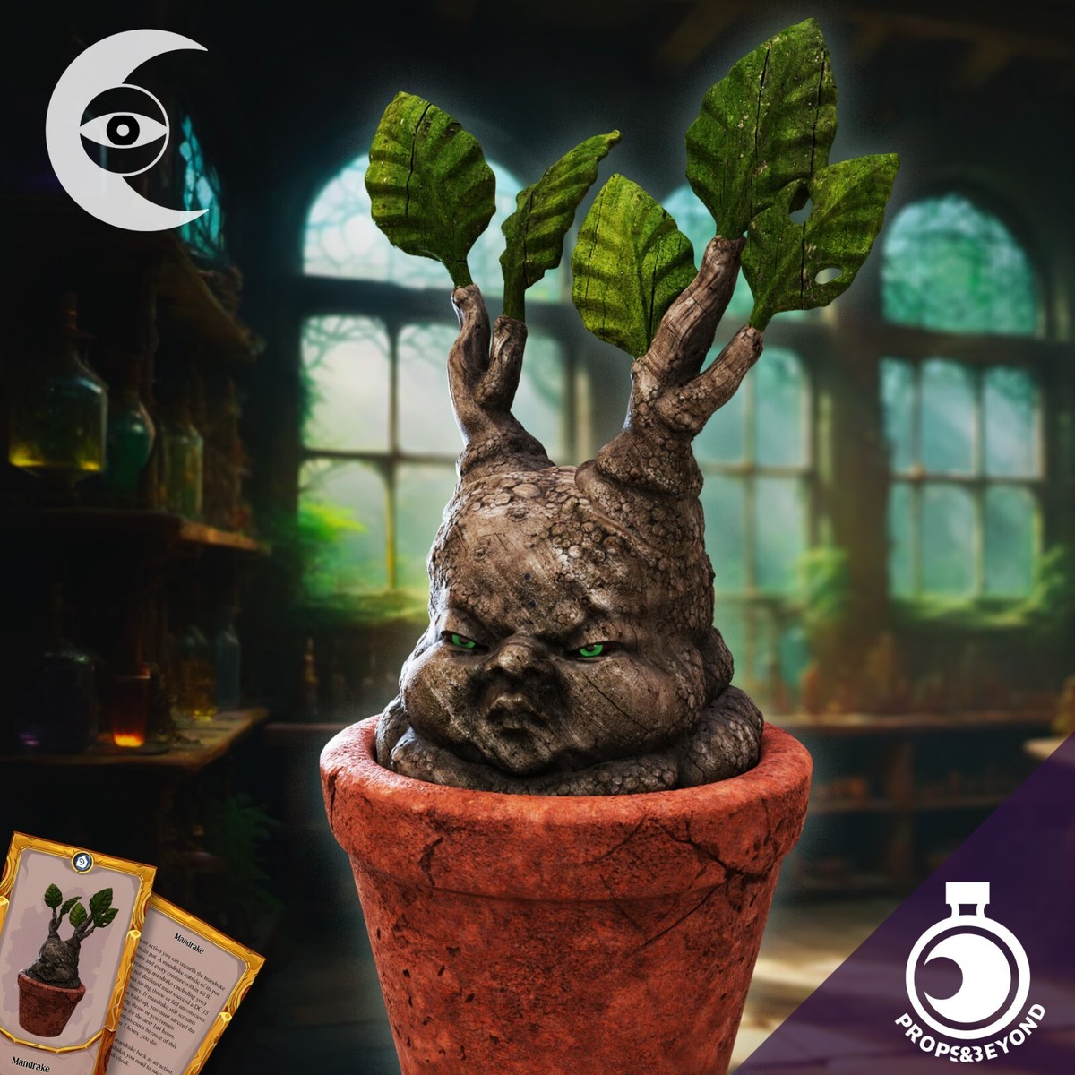 Mandrake Root - Potted | 3d Printed Props&Beyond D&D | eBay