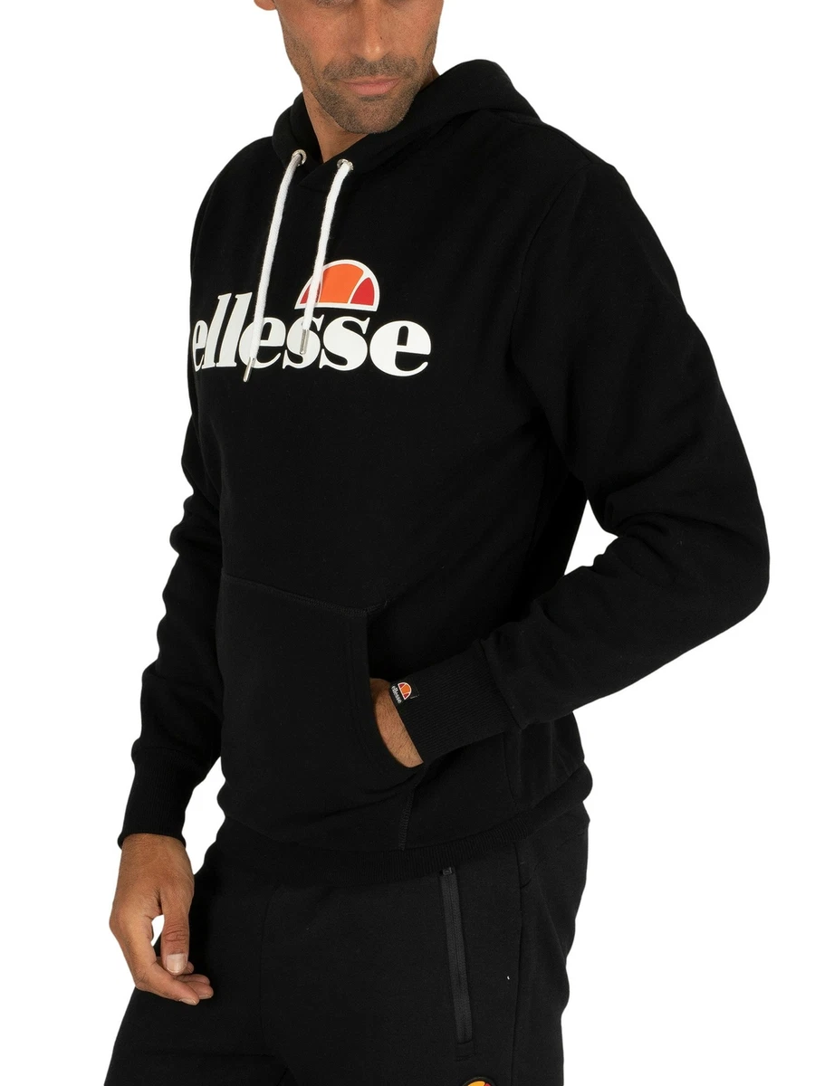 Ellesse Men's SL Gottero Pullover Hoodie, Black | eBay