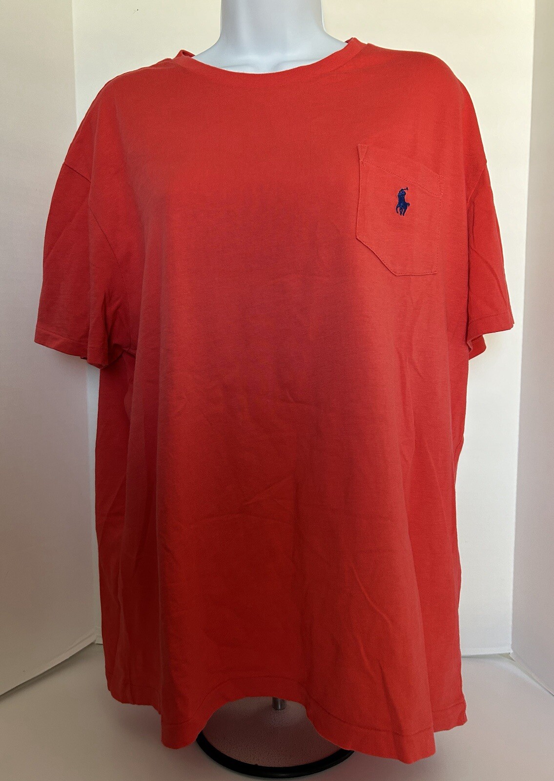 Vintage Polo Ralph Lauren Shirt Mens Large Red  Single Stitch Pocket