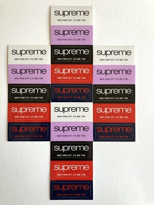 Supreme Shop Mini Sticker 100% Authentic SS20 Season | eBay