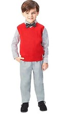 Andy  Evan Boys 4-Piece Sweater Set Red