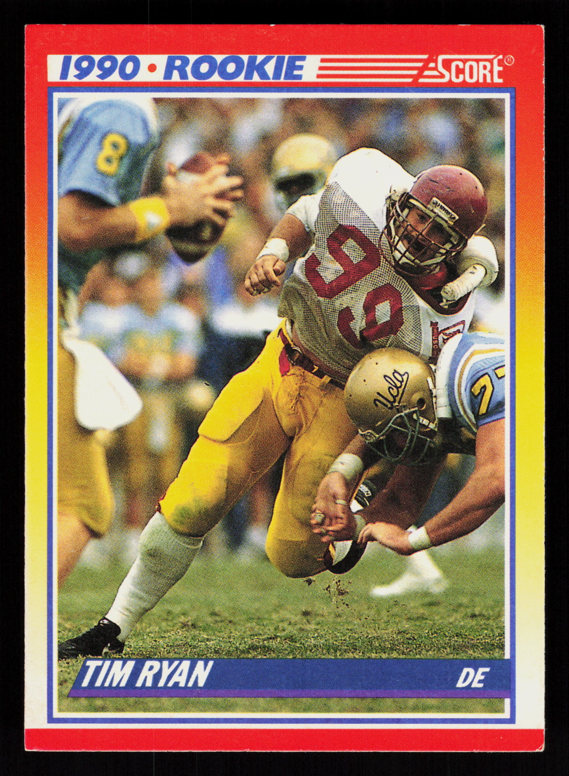 1990 Score Tim Ryan #652  Football Rookie Chicago Bears  RC