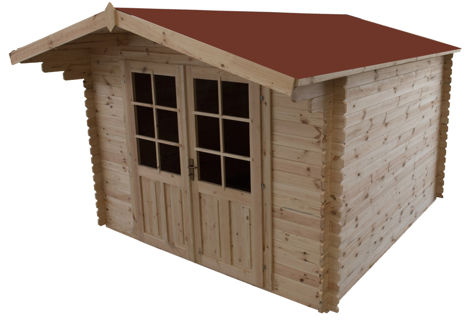 Casetta in Legno per Esterni,  Block House, Doghe Spessore 28mm BLOCK25x25/28DP
