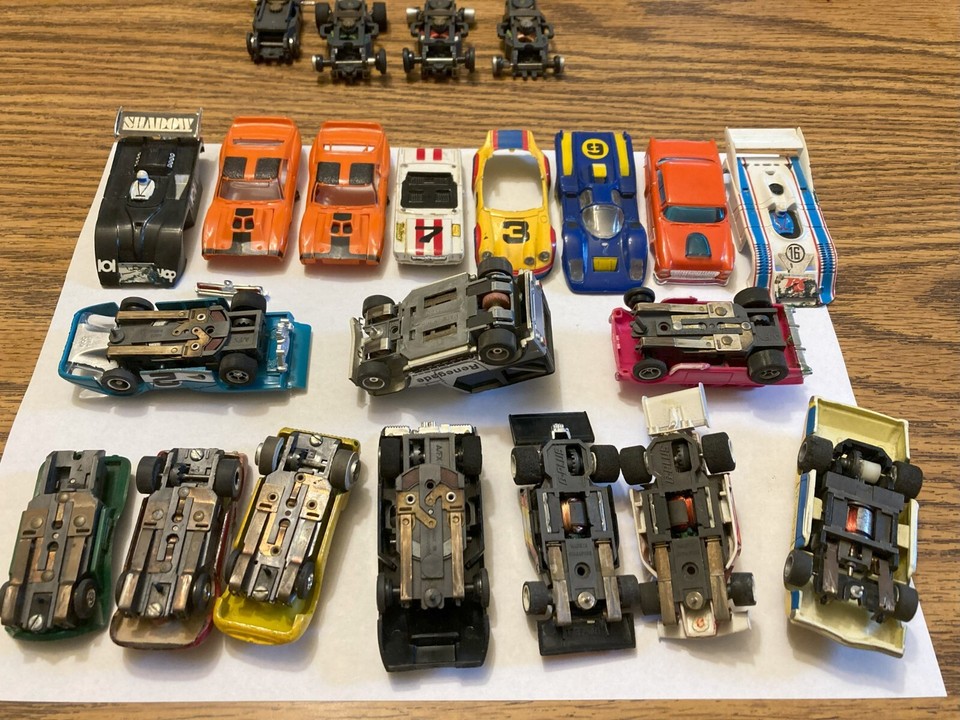 HO slot cars lot Aurora AFX TYCO w chassis and parts eBay