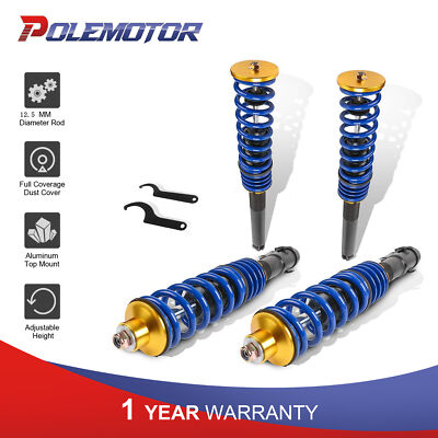 Set (4) Full Coilover Struts ShocksFor Volkswagen Golf Cabrio Jetta Front & Rear