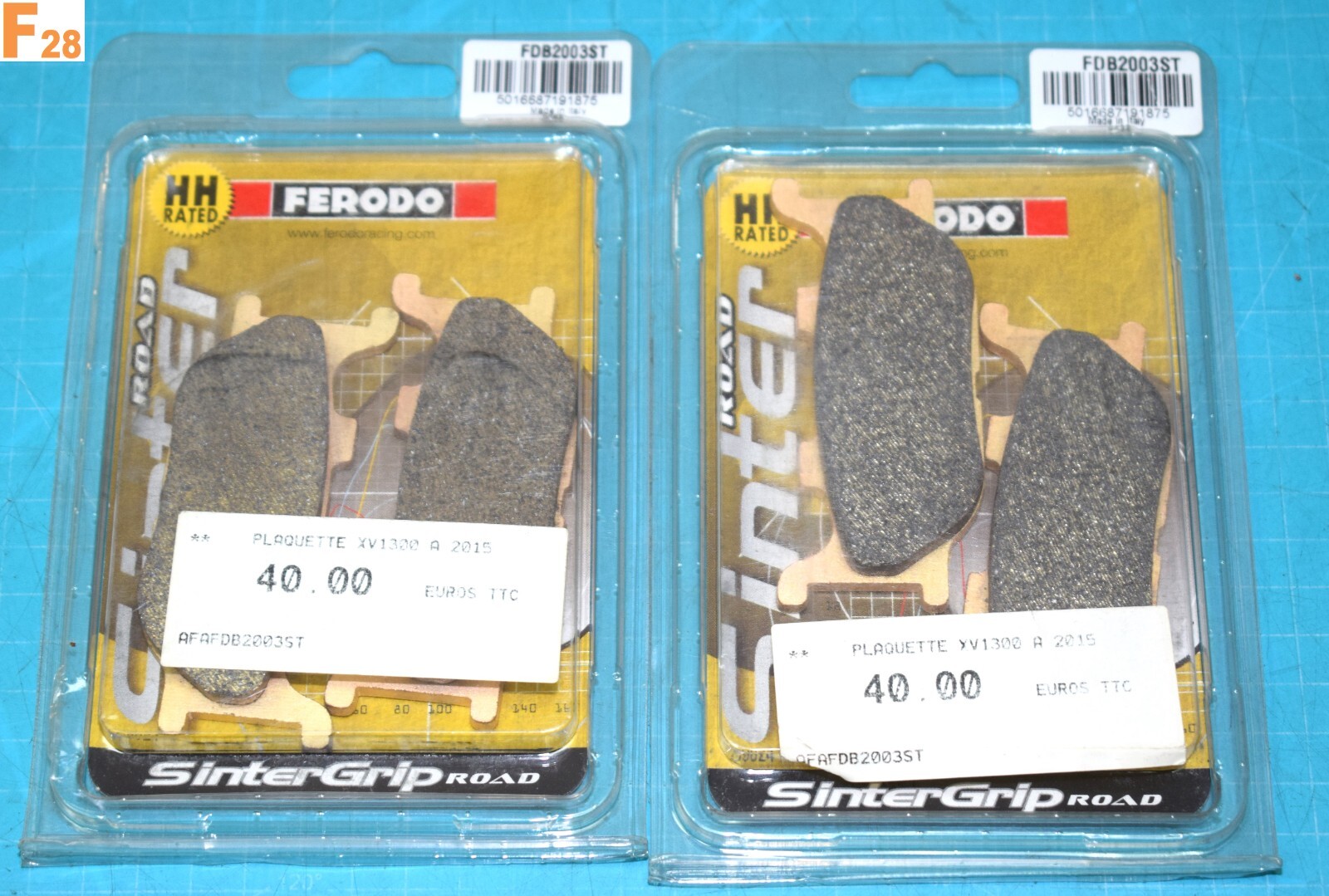 Plaquettes de frein FERODO FDB2003ST de qualité d'origine pour FZ6 Fazer