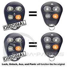 2 New Replacement Dei Viper 4 Btn Orange Keyless Remote Key Fob For EZSDEI476V