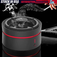 Black Odor Eliminator Smokeless Ashtray World Best Smoke Cigarette Smoke Grabber