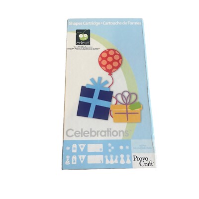 Provo Craft Cricut, CELEBRATIONS, Cartridge 29-0020 Complete Manual Overlay 