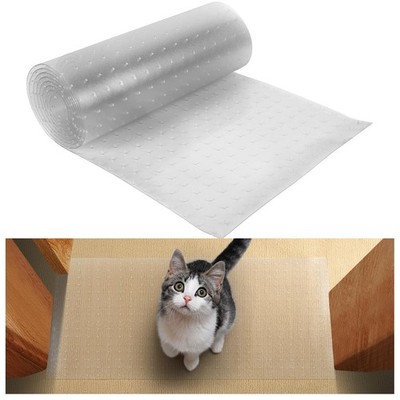 8.2FT AntiSlip Pet Carpet Protector Scratch Resistant Easy Cut Floor Runner