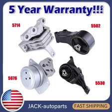 4PCS ENGINE MOTOR & TRANS MOUNT FITS CADILLAC SRX FWD AUTO 3.0L 3.6L 2010-2016