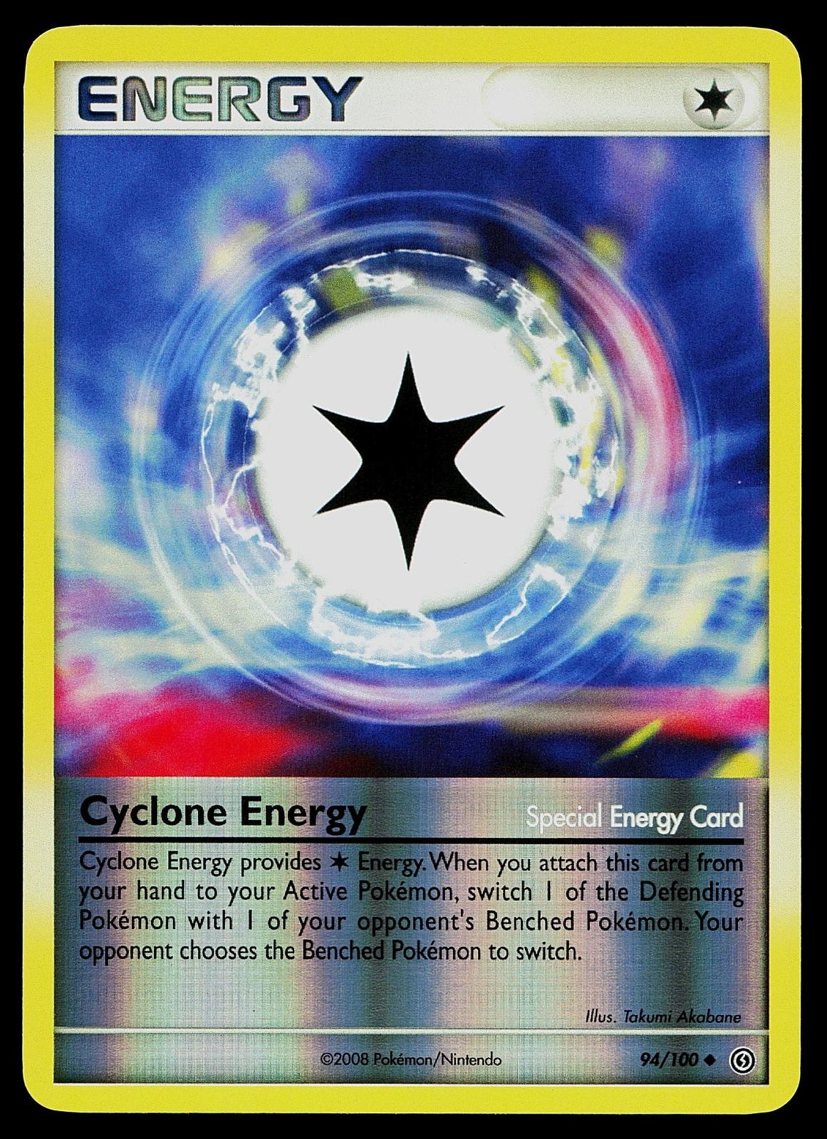 Pokemon Card - Cyclone Energy Stormfront 94/100 Reverse Holo Uncommon