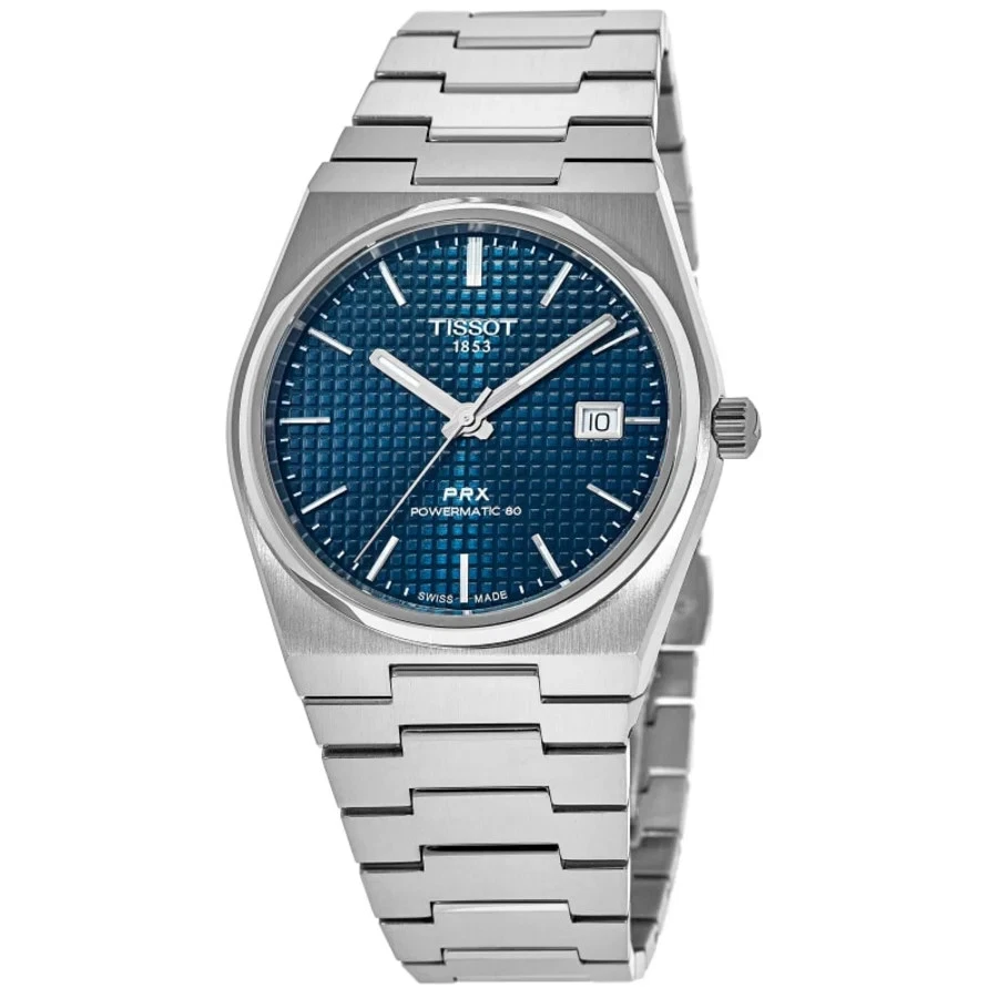 Nuevo Reloj Hombre Tissot PRX Powermatic 80 Automático Azul T137.407.11.041.00